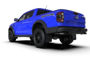 Ford Ranger Raptor Mud Flap - Rally Armor - UR Black Flap/Blue Logo - Black - `23-`25